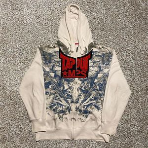 Heren Hoodies Streetwear Zipper Hoodie Y2K Retro Hip Hop Graphic Print Oversized Sweatshirt Heren Dames Gotische jas kleding