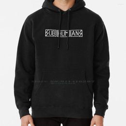 Sweats à capuche pour hommes sous-humains pull à capuche 6xl bande de coton musique chanson Punk Warminster Melksham Dick Lucas