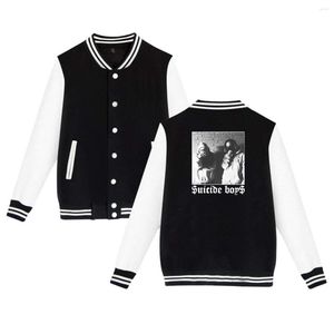 Sudaderas con capucha para hombre Suicide Boys Hip Hop Rap Print Baseball Uniform Jacket Sport Coat