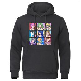 Sweats à capuche pour hommes Super Smash Bros Hommes Sweats à capuche HoodySex Waifu Gir Gris Noir Hiver Automne Polaire Chaud Imprimé Streetwear Sweat à capuche