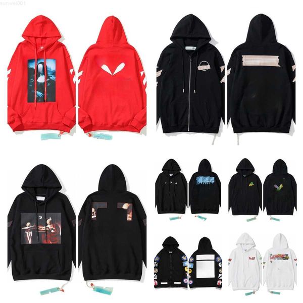 Sudaderas con capucha para hombres Sudaderas 1 Dupes Reps Hoodrich Pull Polo de manga larga Mujeres Full Y2k Zip Up Diseñador para hombre Hoddie Offwhite Felpa Off White Sudadera con capucha HMLH