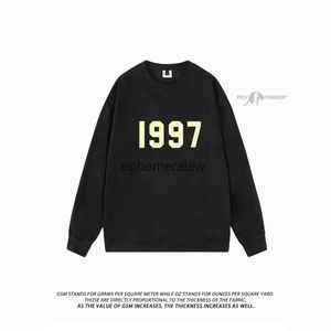 Heren Hoodies Sweatshirts 1997 Letter Grafisch Losse stijl Hoge kwaliteit Trui Pullover Straatkleding Herfst Hoodie Retro Casual Topsephemeralew