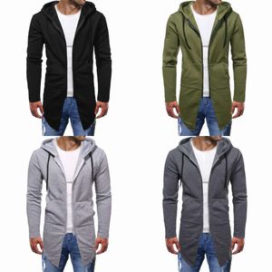 Sweats à capuche pour hommes 2021 Automne et hiver Jeunes Hommes Mentière de couleur Slim Slim Color Color Hood