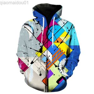 Heren Hoodies Sweatshirts 2021 Nieuwe Herfst Winter Mannen En Vrouwen Rits Hoodies 3d Afdrukken Kinderen Harajuku Sweatshirt Mode Toevallige Pullover Streetwear L230721