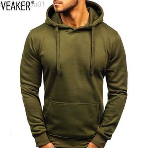 Heren Hoodies Sweatshirts 2021 Nieuwe Mannen Casual Hoodies Sweatshirts Mannelijk Zwart Grijs Blauw Groen Hooded Truien Tops S-2XL L230721