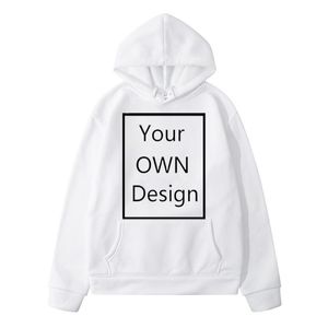 Sudaderas con capucha para hombre 2022 Tenga su propio diseño de logotipo único / Imagen personalizada Marca Hombres y mujeres Diy Primavera Otoño Suéter con capucha Casual