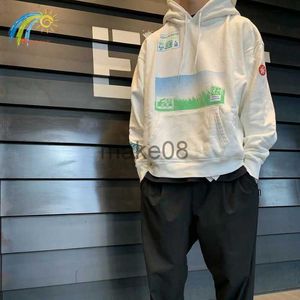 Sweats à capuche pour hommes Sweatshirts 2022FW Coton Blanc CE CavEmpt Sweat à capuche Homme Femme 11 Surdimensionné Pelouse Imprimé Broderie Cav Empt Sweatshirts avec étiquettes J230823