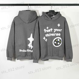 Sweats à capuche pour hommes Sweats 2023 High Street Fashion Hoodie Hommes Femmes Sweat à capuche faites confiance à votre univers Graffiti Pulls T230705