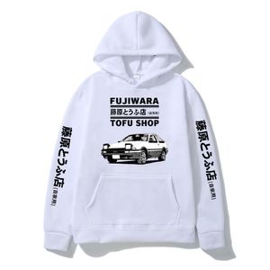 Sweats à capuche pour hommes Sweats 2023 Initial D Fujiwara Tofu Shop AE86 Sweat à capuche imprimé manga et sweat à capuche noir à la mode féminine Pull ample 230524