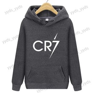 Sweats à capuche pour hommes Sweatshirts 2023 Hommes Femmes Mode Cristiano Ronaldo Hommes Sweat à capuche CR7 Imprimer Streetwear Football Star Sweatshirts Sweats à capuche Tops Pulls T240124