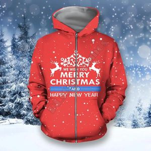 Heren Hoodies Sweatshirts 2023 Nieuwe Kerst 3D Print Hoodie Kerstman Casual Feest Cadeau Stijl Mode Oversized Trui 231013