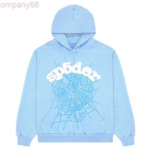 Sweats à capuche pour hommes Sweats 2023 New Sky Blue Sp5der Hoodie Hommes Femmes 1 Hip Hop Young Thug Spider World Wide 555555 Pull imprimé G23032861wq