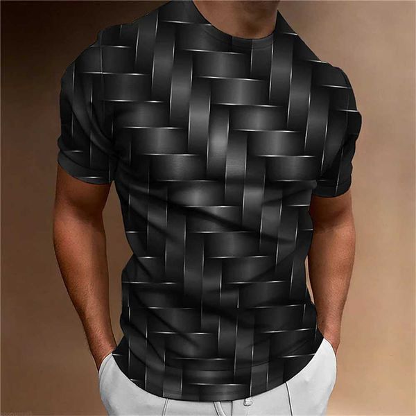 Sudaderas Con Capucha Para Hombre Sudaderas 2023 Camiseta Simple Para Hombre Patrón Geométrico Impreso En 3D Top Para Hombre Ropa Informal Diaria Camisa Suelta De Gran Tamaño Sudadera Retro