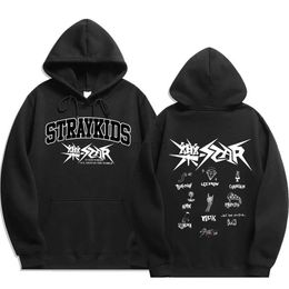 Sweats à capuche pour hommes Sweats à capuche 2023 Stray Kids Rock Star Sweats à capuche Straykids Rock-Star Album Sweat à capuche Femmes Homme Sweats Kpop Sweats à capuche pour les fans Cadeau 24328