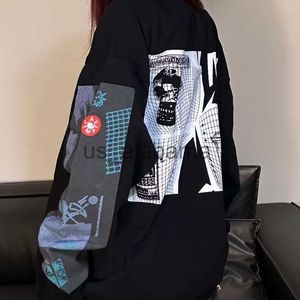 Sweats à capuche pour hommes Sweatshirts 2023 Été Nouvelle peinture à l'huile abstraite à manches longues CAV EMPT C.E Hommes Femmes T-shirt Lâche Cavempt T-shirt Imprimer Tees Gym Top x0905