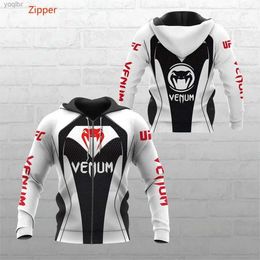 Herenhoodies Sweatshirts 2023 VENUM Heren Bokstraining Hoodie Top PrintedL231212