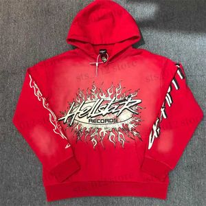 Herenhoodies Sweatshirts 2023 Winte Hellstar Red Hoodie Guard Terry Fabric 1 1 High Street Print Topkwaliteit Sport Heren Dames Sweatshirt met capuchon T230921