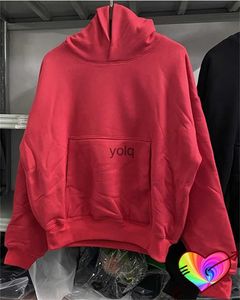 Sweats à capuche pour hommes Sweatshirts 2023fw Tissu lourd Rouge Saison 6 Sweat à capuche Hommes Femmes Haute Qualité W Double Couche Hip Hop Blank Hoodyyolq