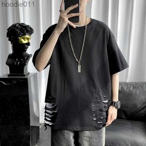 Heren Hoodies Sweatshirts 2024 Hall Mens Mousmerk Loose kleding Zomertrend Simple Casual korte mouwen T-shirts C24325