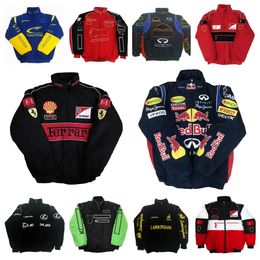 Chaqueta de carreras de Fórmula Uno F1 Otoño e Invierno ropa de algodón con logo bordado completo ventas al contado cw2024