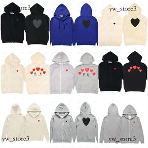 Sweats à capuche pour hommes Sweatshirts 21S Designer Play Commes Jumpers Des Garcons Lettre Broderie Pull à manches longues Femmes Red Heart Loose 2299