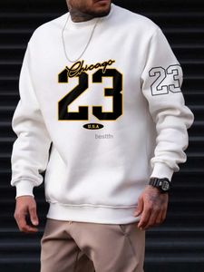 Heren Hoodies Sweatshirts 23 USA Art Letter Design Man Kleding Straatstijl Fleece Sweatshirts Autumn Casual Hoodies Fashionable Crewneck PULODL231003