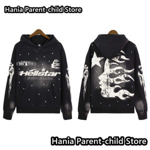 Heren Hoodies Sweatshirts 24/25 Trend Brands Face Printing Kids Mens 3D Print Retro pullover Hoodie Womens Sweatshirt Childrens Clothing H240425