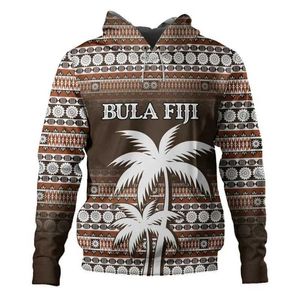 Heren Hoodies Sweatshirts 3d Fiji Independence 1970 Tapa Style Polynesische drukkapjes voor mannen Kid mode streetwear y2k tops sweatshirt met capuchon 240424