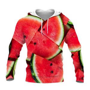 Sweats à capuche masculine Sweatshirts 3D Fruit Imprimé Hoodie Designer Sweatshirt Spring Automne Harajuku Y2K Vêtements à manches longues Pullover 240424