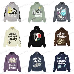 Sweats à capuche pour hommes Sweatshirts 666 BROKEN PLANET Streetwear Meilleure qualité Impression moussante Lâche Surdimensionné Velours Manteau Décontracté Hauts Pulls À Capuche Pour Hommes T240126