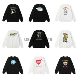Sweats à capuche pour hommes Sweatshirts 666 Human Made Nigo Harajuku Dessin animé Anime Modèle Velvet Mode Vêtements Casual Sweat-shirt Tops Pull pour hommes unisexe x0905