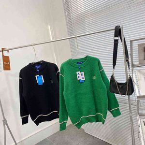 Sudaderas con capucha para hombres Sudaderas Adererror Suéter Carta Retro Bordado Casual Hombres Mujeres Lana Punto Jersey Suelto Pareja T220901