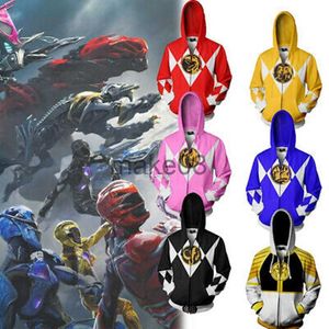 Sweats à capuche pour hommes Sweats Adultes Enfants Power Samurai Sentai Shinkenger Rangers Come Superhero Cosplay Halloween Birthday Party à capuche J230629