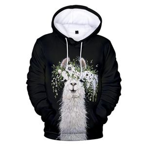 Sweats à capuche pour hommes Sweatshirts Alpaca Lover 3D imprimé mignon pull à capuche hommes décontracté vêtements de sport manteau et veste de haute qualité pour hommes