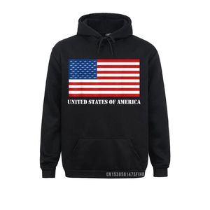 Heren Hoodies Sweatshirts American Flag and Rifles Patriotische hoodie Druk met lange mouwen Oversized Man Winter Fall Desked