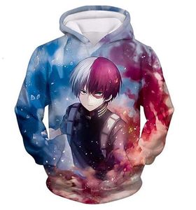 Sweats à capuche pour hommes Sweatshirts Anime Boku No Hero Academia 3D Sweat à capuche imprimé Bakugou Katsuki Cosplay Costume My Men Women Sweatshirt CoatM