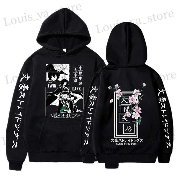 Sweats à capuche pour hommes Sweatshirts Anime Bungo Stray Dogs Sweat à capuche Dazai Osamu Hommes Femmes Harajuku Sweats à capuche Pull Vêtements Garçon Fille Printemps Sweats à capuche Unisexe T231016