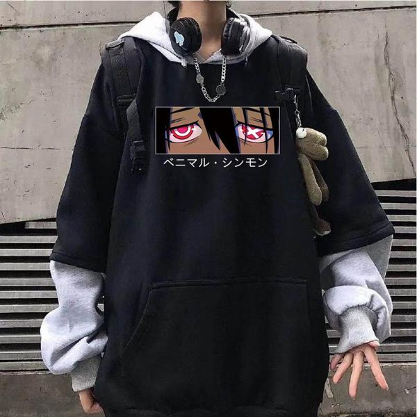 Sweats à capuche pour hommes Sweats Anime Fire Forc Benimaru Shinmon Eyes Sweat à capuche imprimé Unisexe Drôle à manches longues Hip Hop SweatshirtMen's