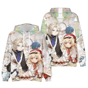 Heren Hoodies Sweatshirts Anime Hooded 3D Genshin Impact Men Women Unisex Tracksuits Kids herfstprint jongens meisjes pullovers