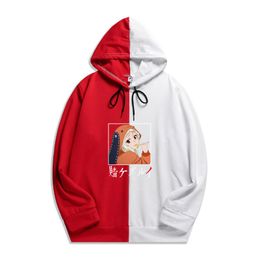 Heren Hoodies Sweatshirts Anime Kakegurui Print Hoodie Yomotsuki Runa The Sharingan Double Color Pullover Sweatshirt Harajuku Dunne Clothin