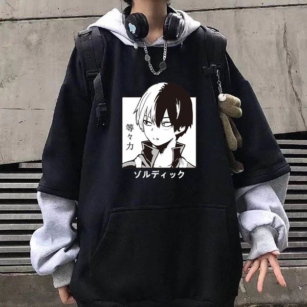 Sweat-shirt à capuche pour hommes, imprimé Anime My Hero Academia, unisexe, drôle, So Todoroki, manches longues, Hip Hop, 230206