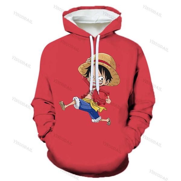 Sweats à capuche pour hommes Sweats à capuche Anime One Piece Sweat-shirt imprimé 3D Monkey D Luffy Ace Sabo Shanks Law Battle Survêtement Outfi 9085