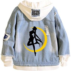 Sweats à capuche pour hommes Sweats Anime Tsukino Cosplay Jeans Veste Sweat à capuche Hommes Camionneur Costumes d'Halloween pour femmesHommes