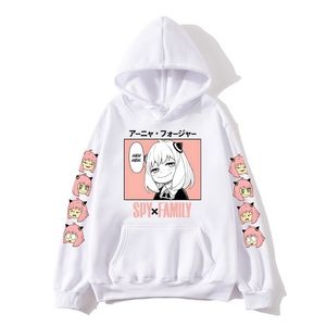 Heren Hoodies Sweatshirts Anya Anime Spy X Family Hoodies Kawaii Cartoon Mens/WomensweatShirt Tops Harajuku Unisex paar Hoodie plus mode streetwear 220928
