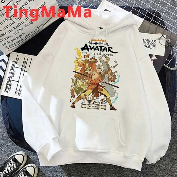 Sweats à capuche pour hommes Avatar Appa Avatar The Last Airbender Sweat à capuche Male Hip Hop Y2K esthétique surdimensionnée surdimensionnée Pullover 240424