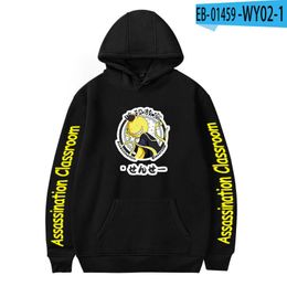 Heren Hoodies Sweatshirts Assassinatie klaslokaal anime hoodie vrouwen/mannen herfst tiener casual cartoon modejas streetwear hoodiesmen '