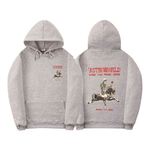 Sweats à capuche pour hommes Sweat-shirts Automne Hiver Mode Hoodies Astroworld Vêtements Noir Gris Pullover décontracté à manches longues Hommes et Femmes Designer Sweats Z230726