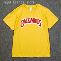 Sudaderas con capucha para hombre BACKWOODS T-Shirts Brand New Men Short Seve Camiseta de algodón Moda Street Hip Hop Rock Streetwear Hombres Swag Tshirt0216V23