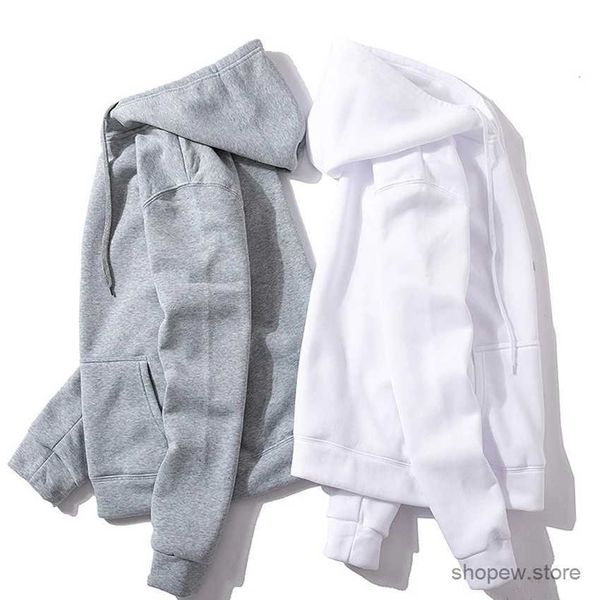 Sudaderas con capucha para hombre Sudaderas con capucha de lana de tendencia básica Unisex Venta al por mayor Sudaderas con capucha de color rosa y sudadera con capucha blanca en blanco Hombres Polerones De Hombre