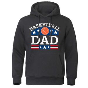 Heren Hoodies Sweatshirts Basketbal Papa Medaille Losse Afdrukken T-shirts Mannelijke Casual Oversized T-shirt Losse Veelzijdige Kleding Katoen Hip Hop T-shirts Mannen T240217